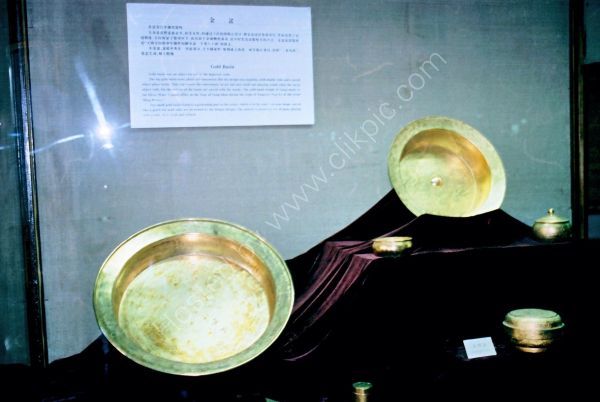 Gold Bowls, Ming Tombs Museum, Beijing